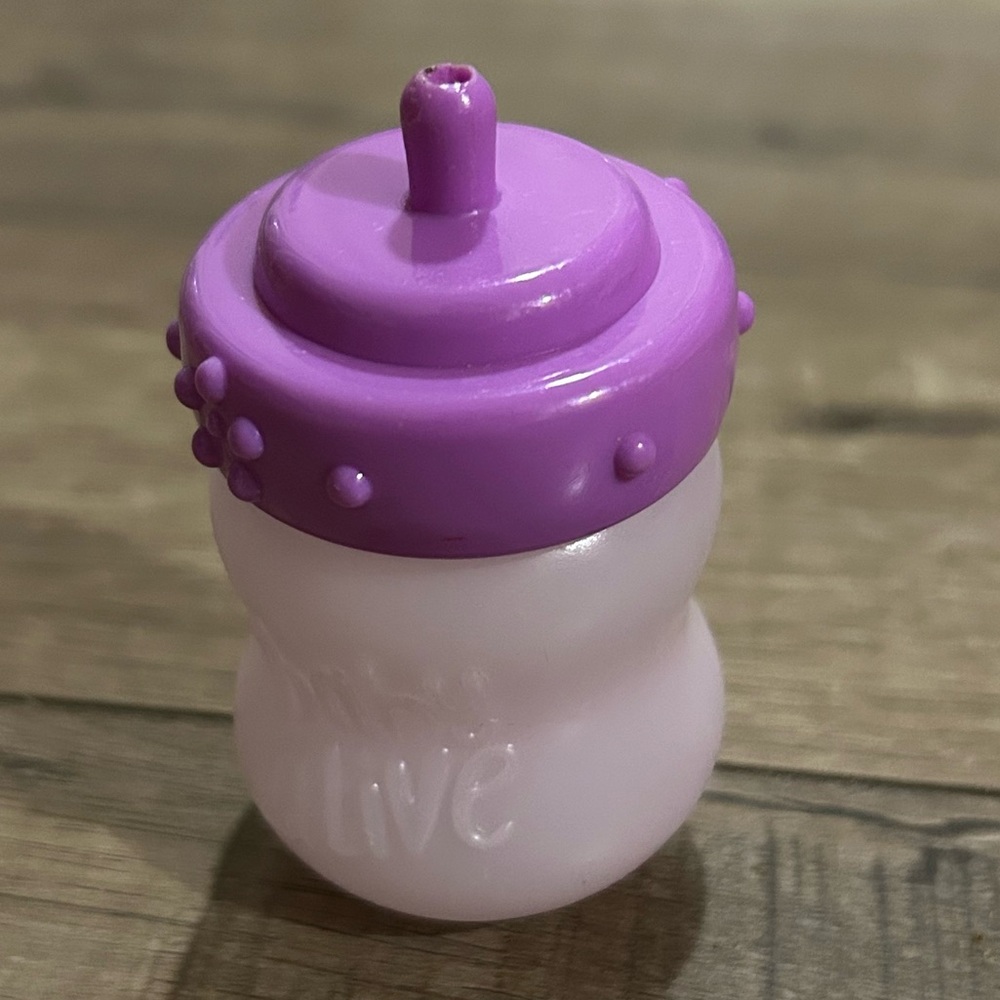 Baby Alive Purple White Replacement Doll Sippy Cup Bottle Accessory Toy Hasbro